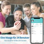 Lepulse Lescale F4 Pro Körperanalysewaage, 15 Körpermasse,