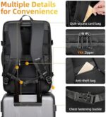 MARK RYDEN wasserdichter Reiserucksack, 40 l, Business-Rucksack mit USB-Ladegerät, geeignet für 15,6-Zoll-Laptop für Männer