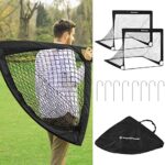 SONGMICS Pop-up Fussballtor Kinder, 2er Set