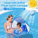 LAYCOL Schwimmring Baby - UPF50+ Sonnendach & Spielzeug , 6-36 Monate