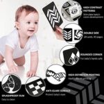 beiens Sensory Toys Karten, Schwarz und Weiß Neugeborenen Gehirn Entwicklung Spielzeug