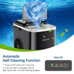 Eiswürfelmaschine 120W, 8 Eiswürfel in 6 Min, 12kg/24h, LED Display, Infrarotsensor & Selbstreinigung – Bild 6