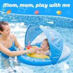 LAYCOL Schwimmring Baby - UPF50+ Sonnendach & Spielzeug , 6-36 Monate