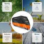 Maizjok Wasserdichte Motorradabdeckung für den Winter - Indoor und Outdoor