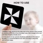beiens Sensory Toys Karten, Schwarz und Weiß Neugeborenen Gehirn Entwicklung Spielzeug
