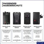 PATTLER® Auto Marderschreck mit 12V Anschluss & Ultraschall - Effektiver Marderschutz