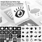 beiens Sensory Toys Karten, Schwarz und Weiß Neugeborenen Gehirn Entwicklung Spielzeug