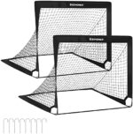 SONGMICS Pop-up Fussballtor Kinder, 2er Set