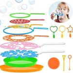 Joyibay Seifenblasen Set - 15-teiliger Bubble-Zauberstab für Kindergeburtstage und Partys