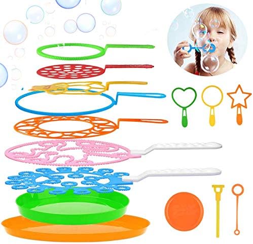 Joyibay Seifenblasen Set - 15-teiliger Bubble-Zauberstab für Kindergeburtstage und Partys