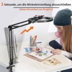 Multifunktionales LUXSURE 10" Ringlicht mit Stativ und Flexibles Handy-Stativ
