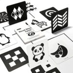 beiens Sensory Toys Karten, Schwarz und Weiß Neugeborenen Gehirn Entwicklung Spielzeug