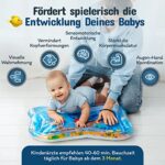 NouBaby® Grosse BPA-freie Wassermatte - Babymatte und Spielzeug ab 3 Monaten
