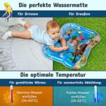 NouBaby® Grosse BPA-freie Wassermatte - Babymatte und Spielzeug ab 3 Monaten