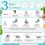Float Joy Tanning Pool Luftmatratze für Erwachsene - Aufblasbare Gross-Wasserhängematte