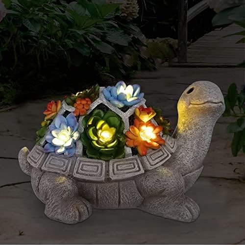 51m85wZHNrL._AC_.jpg Yeomoo Solar Gartenfiguren - Charmante Deko für Draussen mit LED Solarleuchten