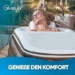 TIMELAX® Aufblasbare Badewanne mit Ergonomischer Rückenlehne