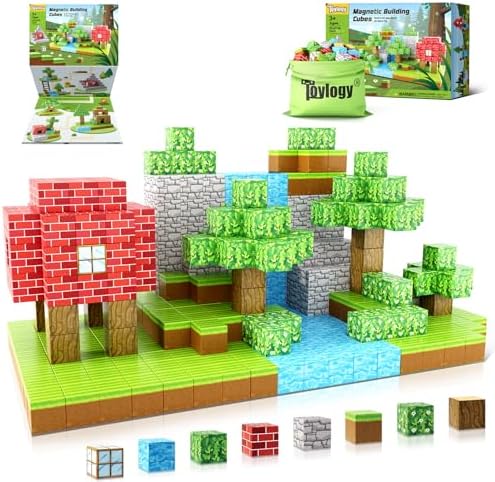 51o71tfutaL._AC_.jpg Toylogy Magnetische Bausteine - Magnetisches Spielzeug für Kinder ab 3 Jahren