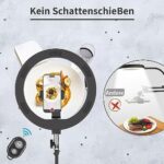 Multifunktionales LUXSURE 10" Ringlicht mit Stativ und Flexibles Handy-Stativ