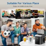 Eiswürfelmaschine 120W, 8 Eiswürfel in 6 Min, 12kg/24h, LED Display, Infrarotsensor & Selbstreinigung – Bild 7