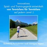 MOVEMATE Tennis-Trainer Set mit Wilson® Ball - Innovatives Ballspiel für Draußen | Inkl. Transporttasche & Übungsvideos
