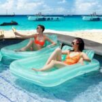 Float Joy Tanning Pool Luftmatratze für Erwachsene - Aufblasbare Gross-Wasserhängematte