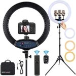 LED-Ringlicht 48,3 cm mit Stativ & Fernbedienung
