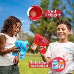 JOYIN 2 Seifenblasenpistolen mit Nachfüll-Lösung (294 ml) für Kinder, Outdoor & Party Favors