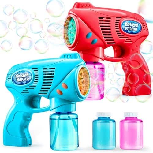 JOYIN 2 Seifenblasenpistolen mit Nachfüll-Lösung (294 ml) für Kinder, Outdoor & Party Favors