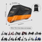 Maizjok Wasserdichte Motorradabdeckung für den Winter - Indoor und Outdoor