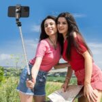 360° Rotation Selfie Stick Stativ mit Fernbedienung für iPhone und Samsung Smartphones