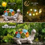 Yeomoo Solar Gartenfiguren - Charmante Deko für Draussen mit LED Solarleuchten