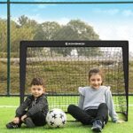 SONGMICS Pop-up Fussballtor Kinder, 2er Set