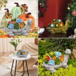 Yeomoo Solar Gartenfiguren - Charmante Deko für Draussen mit LED Solarleuchten