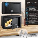KESSER® Tresor Möbeltresor mit Doppelbartschloss, inkl. Schlüssel & Befestigungsschrauben