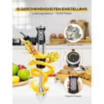 Benefast Elektrische Stabmixer 6 in 1 Stainless Steel Pürierstab Set