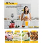 Benefast Elektrische Stabmixer 6 in 1 Stainless Steel Pürierstab Set