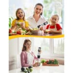 Benefast Elektrische Stabmixer 6 in 1 Stainless Steel Pürierstab Set