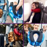 Cabeau Evolution S3 Reisekissen – Befestigung am Flugzeugsitz – Stützt den Kopf – Weicher Memory-Schaum – Schnelltrocknender Stoff