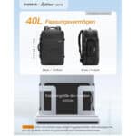 Inateck 40L Supergroßer Handgepäck Reiserucksack Laptop Rucksack für 15,6-17 Zoll Notebooks