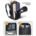 Inateck 40L Supergroßer Handgepäck Reiserucksack Laptop Rucksack für 15,6-17 Zoll Notebooks