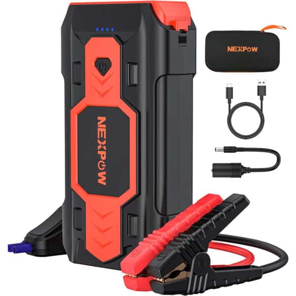 NEXPOW 2500A Powerbank: Portable Auto Batterie Booster mit intelligentem Starthilfekabel