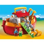 PLAYMOBIL 1.2.3 6765 Meine Mitnehm-Arche-Noah, mit 12 Tieren, Zugangsplanke und Tragegriff,