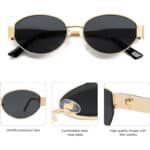 SOJOS Retro Sonnenbrille