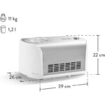 SPRINGLANE Eismaschine Elli 1,2 L mit selbstkühlendem Kompressor 135 W, Eiscrememaschine aus Edelstahl mit entnehmbarem Eisbehälter, inkl. Rezeptheft