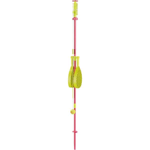 Swingball Classic Original | Rot & Gelb | Outdoor-Spiel mit Tennisball & 2 Schlägern | Für alle ab 5 Jahren