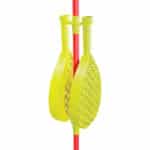 Swingball Classic Original | Rot & Gelb | Outdoor-Spiel mit Tennisball & 2 Schlägern | Für alle ab 5 Jahren