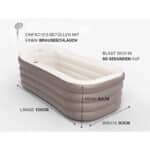 Tubble® Royale Aufblasbare Badewanne - Verwendung als Heiß- und Eisbad - Schneller Aufbau in 1min - Faltbare Badewanne für Erwachsene bis zu 188cm