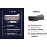 Tubble® Royale Aufblasbare Badewanne - Verwendung als Heiß- und Eisbad - Schneller Aufbau in 1min - Faltbare Badewanne für Erwachsene bis zu 188cm