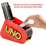 Mattel Games UNO Extreme!, Uno Kartenspiel für die Familie, mit Kartenwerfer,